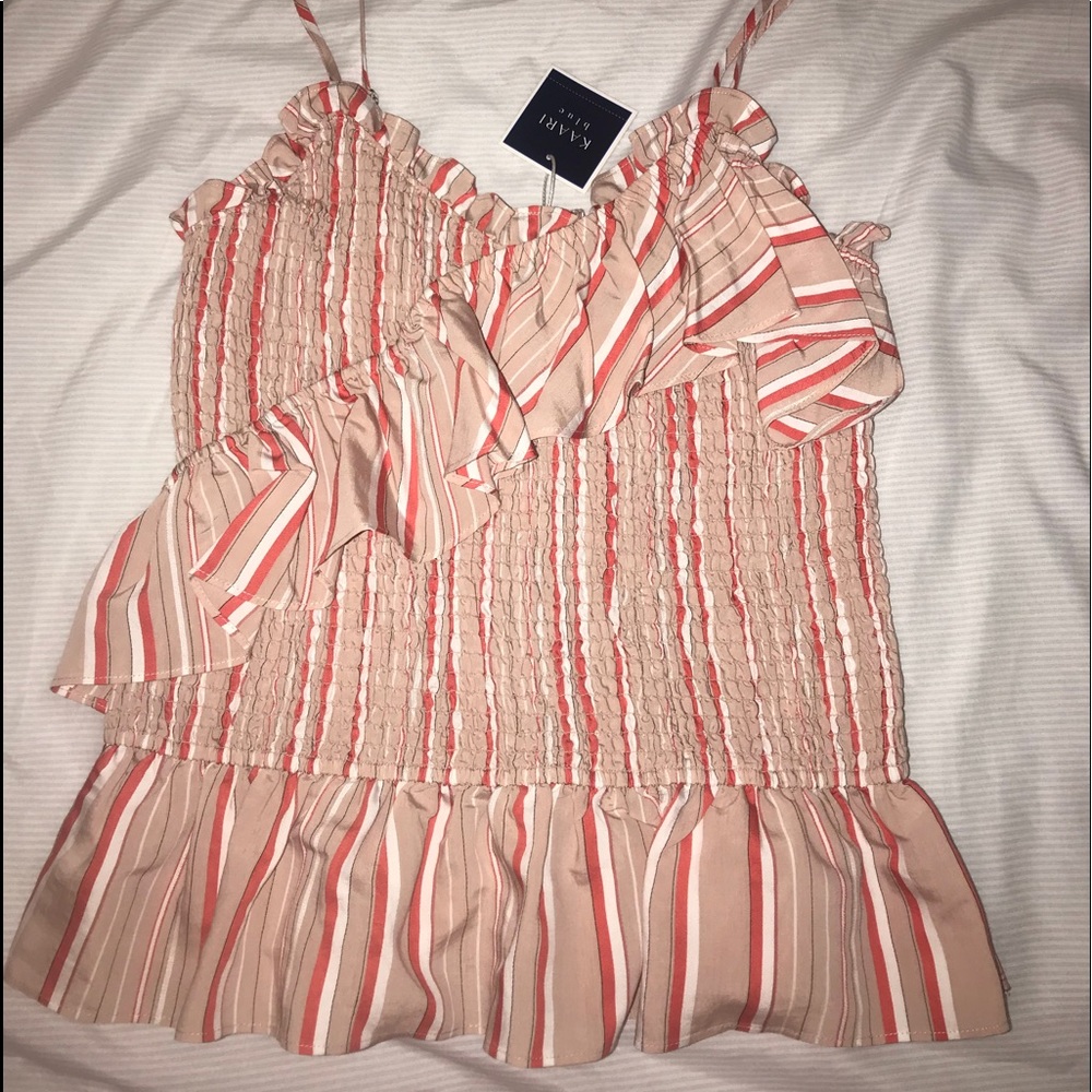 ruffle boutique tank (never worn)